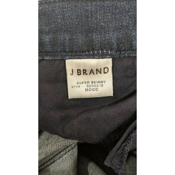 J Brand Womens Size 23 Blue Dark Wash Low Rise Super Skinny Legging Jeans - Picture 6 of 8